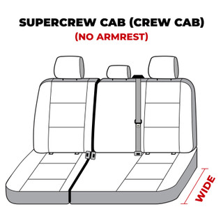 Covercraft 19-24 Ford F-250 Polycotton SeatSaver Custom Second Row Seat Covers - Charcoal - SS8497PCCH Photo - out of package