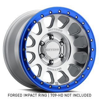 Method Beadlock Ring - 18in Forged - Style 1 - Blue - GR-10018-BL Photo - Close Up