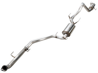 AWE Tuning 2024+ Toyota Land Cruiser / 2025+ Toyota 4Runner 0FG Cat-Back Exhaust w/ BashGuard - 3015-28056 Photo - out of package