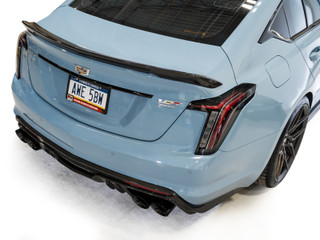AWE 22-26 Cadillac CT5-V Blackwing SwitchPath Exhaust - Diamond Black Tips - 3025-43562 Photo - Mounted