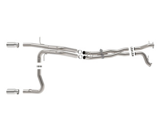 aFe 22-26 Ford Bronco V6 3.0L (tt) Vulcan Series 3in 304SS Cat-Back Exhaust System w/ Polished Tips - 49-33154-P Photo - Unmounted