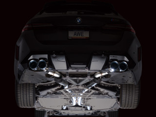AWE BMW G90/G99 M5 Track Edition Catback Exhaust - Chrome Silver Tips - 3020-42790 Photo - Mounted