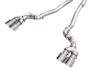 AWE BMW G90/G99 M5 Track Edition Catback Exhaust - Chrome Silver Tips - 3020-42790 Photo - out of package