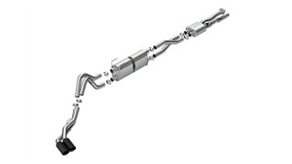 Borla 20-26 Ford F250/F350 SD 7.3L V8 CC SB (160in WB) (SRW) S-Type Cat-Back Exhaust - Brawler Black - 141016BRCB Photo - Primary