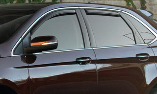 AVS 13-18 Nissan Pathfinder Ventvisor In-Channel Front & Rear Window Deflectors 4pc - Smoke - 194479 Photo - lifestyle view