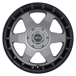 Weld Off-Road Ridge 17x9 - 5x114.3 / 5x127 BP - ET-12 - 78.1mm CB Satin Gunmetal Wheel (Black Ring) - W15179026450 Photo - Primary