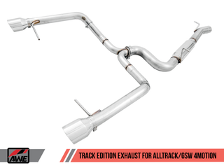 AWE Tuning VW MK7 Golf Alltrack/Sportwagen 4Motion Track Edition Exhaust - Polished Silver Tips - 3020-32044 Photo - Primary