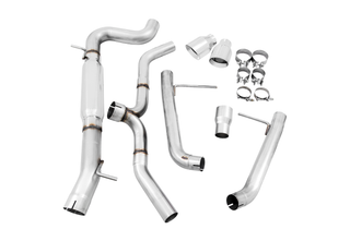 AWE Tuning VW MK7 Golf Alltrack/Sportwagen 4Motion Track Edition Exhaust - Polished Silver Tips - 3020-32044 Photo - out of package