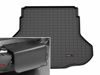 WeatherTech 25-25 Kia K4 Trunk Cargo Liner w/Bumper Protector - Black - 401837SK Photo - Primary