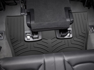 WeatherTech 17-25 Audi Q7 2nd Row Rear FloorLiner HP - Black - 448873IM Photo - Mounted