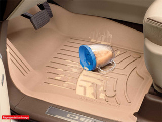 WeatherTech 25-26 Toyota 4Runner 1st Row Front FloorLiner HP - Grey - 4619191IM Photo - Mounted