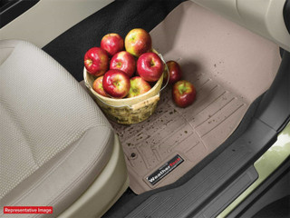WeatherTech 24-25 Ford Ranger 1st Row Front FloorLiner for Vinyl Floors - Black - 4418921V Photo - Mounted