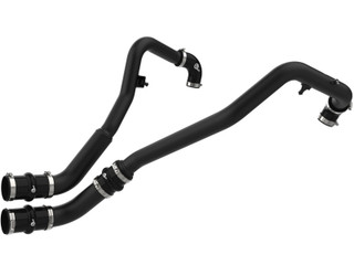 aFe BladeRunner 2in to 2-1/2in Aluminum Hot Charge Pipe Black Ford F-150 24-26 V6-2.7L (tt) - 46-20788-B Photo - Primary