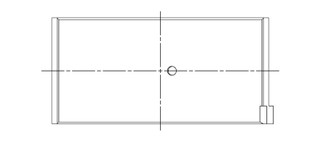 ACL Mitsubishi 4G63/4G64 6 Bolt 1st Gen DSM Standard Size High Performance Rod Bearing Set - 4B1146H-STD Technical Drawing
