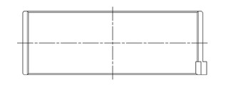 ACL Mazda B6/BP/BP-T 1.6/1.8L .25mm Oversized High Performance Rod Bearing Set - 4B8351H-.25 Technical Drawing
