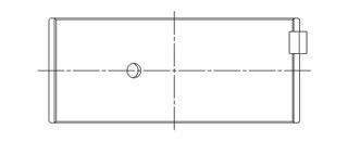 ACL Toyota 3SGTE Standard Size High Performance w/ Extra Oil Clerance Rod Bearing Set - 4B8366HX-STD Technical Drawing