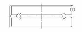 ACL Mitsubishi 4G63/4G64 7 Bolt EVO V-IX Standard Size High Performance Main Bearing Set - 5M1219H-STD Technical Drawing