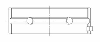 ACL 08+ Mitsubishi 4B11T Evo X Std Size High Perf w/ Extra Oil Clearance Main Bearing Se - 5M1237HX-STD Technical Drawing