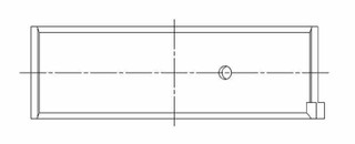 ACL Nissan VG30DETT 3.0L-V6 0.025mm Oversized High Performance Rod Bearing Set - 6B2390H-.025 Technical Drawing