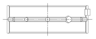 ACL Nissan RB26DETT 0.25mm Oversized High Performance Main Bearing Set - 7M2428H-.25 Technical Drawing