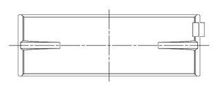 ACL Nissan RB26DETT Standard Size High Performance Main Bearing Set - 7M2428H-STD Technical Drawing