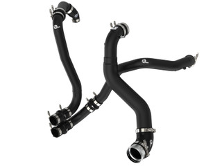 aFe BladeRunner 21-22 Ford F-150 Ecoboost V6-3.5L(tt) Aluminum Hot and Cold Charge Pipe Kit Black - 46-20514-B