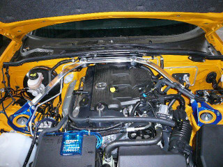 Cusco Strut Bar OS Front NCEC Miata (attaches to firewall also) - 428 540 AT Photo - Primary