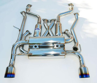 Invidia 09+ 370Z Gemini Single Layer Titanium Tip Cat-back Exhaust - HS09N7ZGIT Photo - Primary