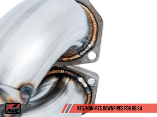 AWE Tuning Audi B9 S4 Track Edition Exhaust - Non-Resonated (Black 102mm Tips) - 3010-43048 Photo - out of package
