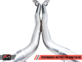 AWE Tuning 18-19 BMW F90 M5 Non-Resonated Performance Mid Pipes - 3020-11024 Photo - out of package