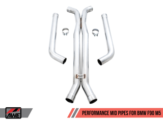 AWE Tuning 18-19 BMW F90 M5 Non-Resonated Performance Mid Pipes - 3020-11024 Photo - out of package