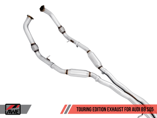 AWE Tuning Audi B9 SQ5 Non-Resonated Touring Edition Cat-Back Exhaust - No Tips (Turn Downs) - 3020-31022 Photo - out of package