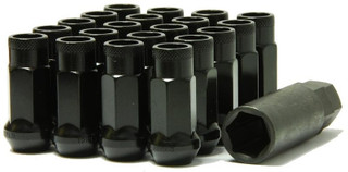 Wheel Mate Muteki SR48 Open End Lug Nuts - Black 12x1.50 48mm - 32906B Photo - Primary