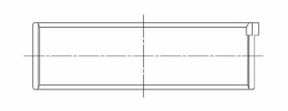 ACL Acura/Honda K20A2/K24A Standard Size High Performance w/ Extra Oil Clearance Rod Bearing Set - 4B1972HX-STD Technical Drawing