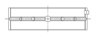 ACL Nissan VG30DETT 3.0L-V6 Standard Size High Performance Main Bearing Set - 4M2737H-STD Technical Drawing