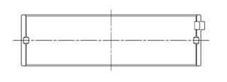 ACL Nissan VG30DETT 3.0L-V6 Standard Size High Performance Main Bearing Set - 4M2737H-STD Technical Drawing