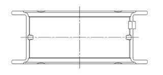 ACL Nissan CA18/C20 Standard Size High Performance Main Bearing Set - 5M1633H-STD Technical Drawing