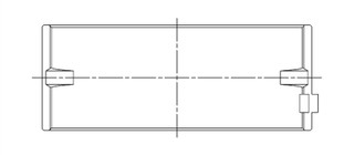ACL Toyota 3SGTE Standard Size High Performance Main Bearing Set - 5M8361H-STD Technical Drawing