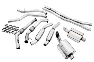 AWE Tuning Audi B9 SQ5 Resonated Touring Edition Cat-Back Exhaust - No Tips (Turn Downs) - 3015-31016 Photo - out of package