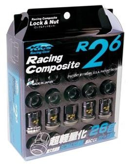 Project Kics 12X1.50 Black R26 Lug Nuts - 16+4 - 32876 Photo - Primary