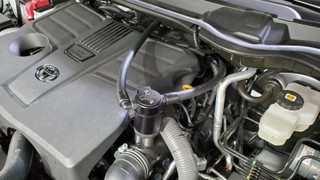J&L 2022+ Toyota Tundra 3.5L Turbo Oil Separator 3.0 Driver Side - Black Anodized - 3115D-B Photo - Close Up
