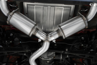 MBRP 13-22 Subaru BRZ 2.0L/ 2.4L 3in Dual Split Rear Cat Back w/CF Tips- T304 - S48043CF Photo - Close Up