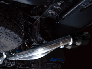 AWE 16-22 Toyota Tacoma 0FG Catback Exhaust w/ BashGuard - Dual Diamond Black Tips - 3015-33826 Photo - Mounted