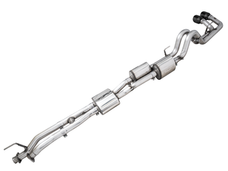 AWE 16-22 Toyota Tacoma 0FG Catback Exhaust w/ BashGuard - Dual Diamond Black Tips - 3015-33826 Photo - out of package