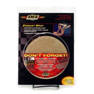 DEI Exhaust Wrap 1in x 50ft - Tan - 10101 Photo - in package