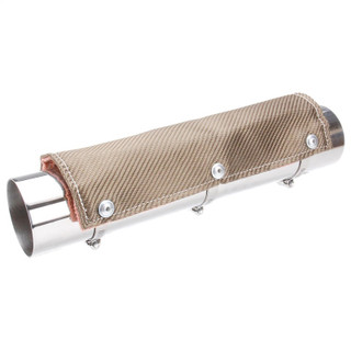 DEI Pipe Shield 6in w x 1ft - w/ Stainless Steel Clamps - Titanium - 10450 Photo - Unmounted