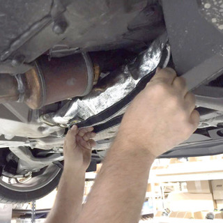 DEI Corvette C7 Oil Cooler Line Sleeves 2in - 2 1/2in x 18in Heat Shroud - 10488 Photo - Mounted