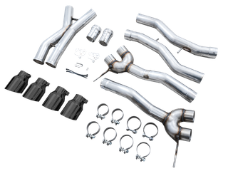 AWE Track Edition Catback Exhaust for BMW G8X M3/M4 - Diamond Black Tips - 3020-42482 Photo - out of package