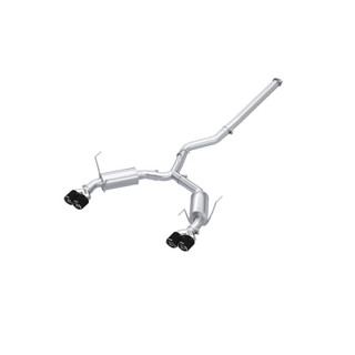 MBRP 2022+ Subaru WRX 3in Cat-Back Dual Split Rear Quad Carbon Fiber Tips Street Profile Exhaust - S48073CF Photo - Primary