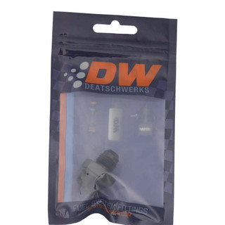 DeatschWerks 8AN ORB Male to 6AN Male Flare Adapter (Incl O-Ring) - Anodized Matte Black - 6-02-0401-B Photo - lifestyle view